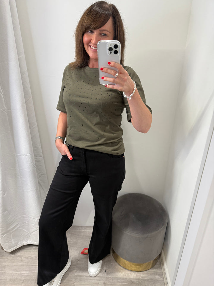 Toxik Chloe Wide Leg Jeans - Black