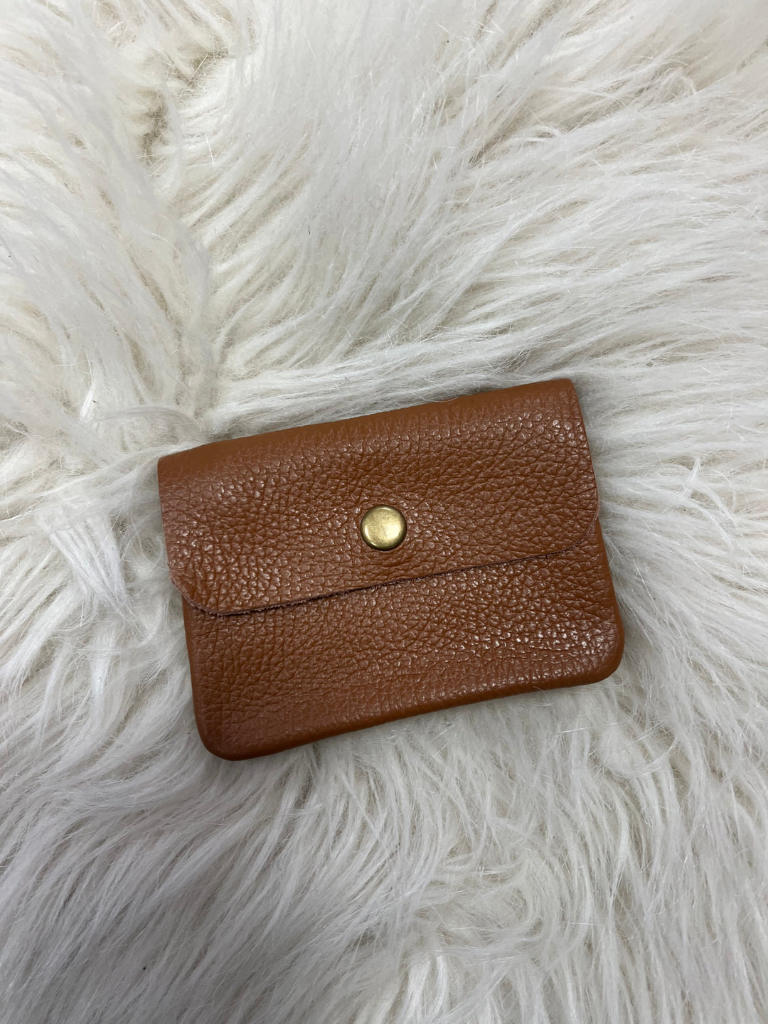 Leather Coin Purse - Tan