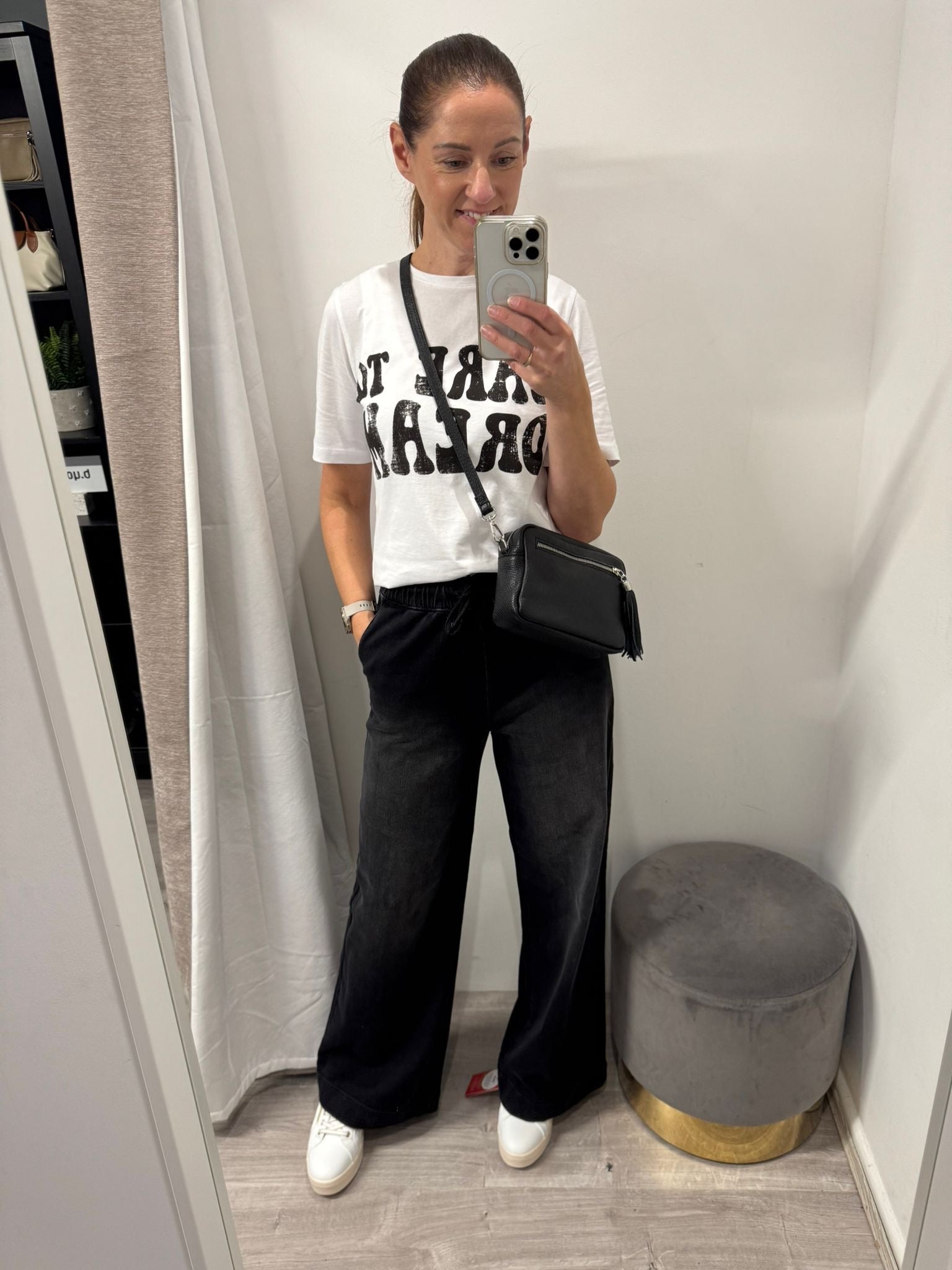 WIDE LEG PANT WITH BUTTONS RAVIN RAVEN