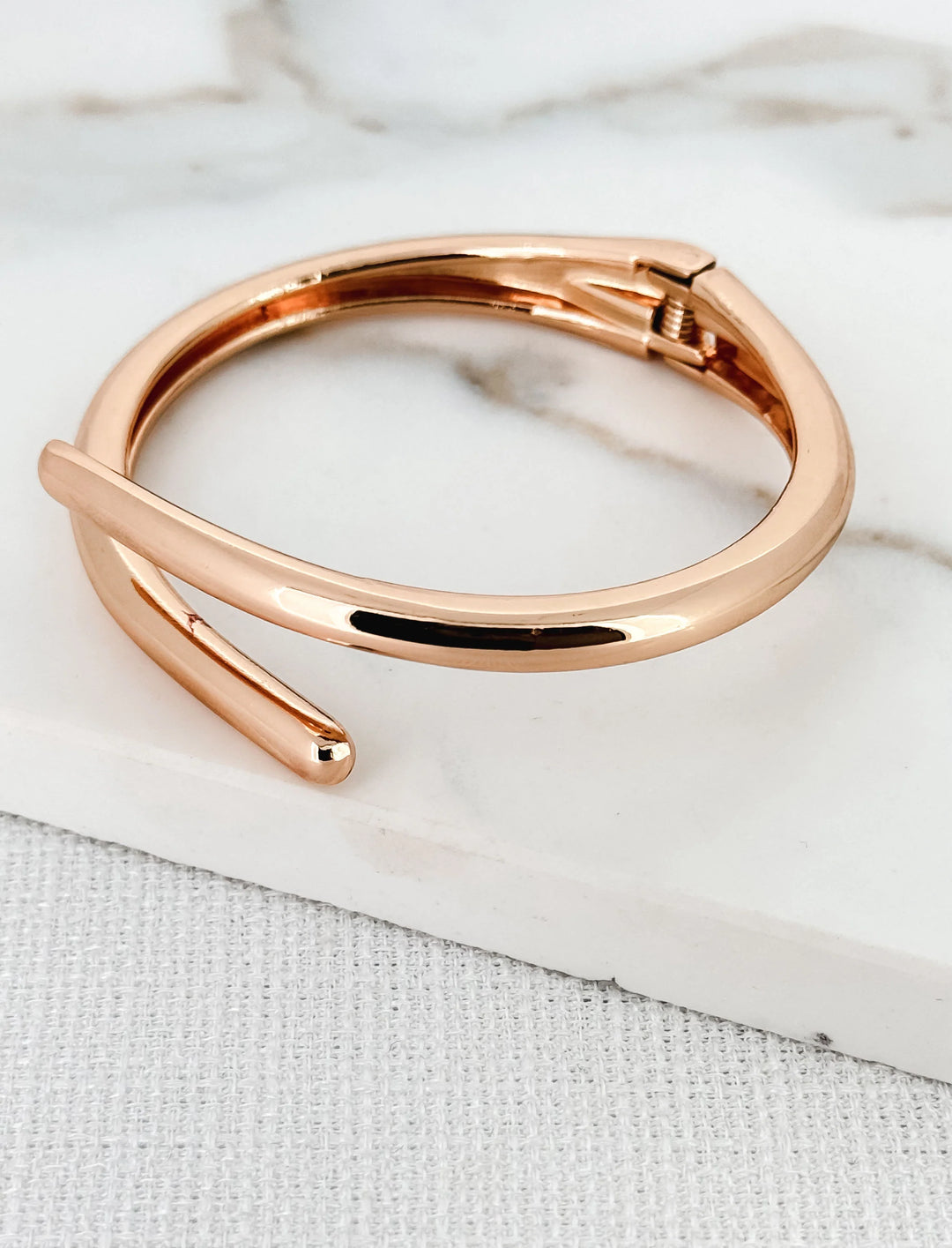 Gold Hinged Bangle