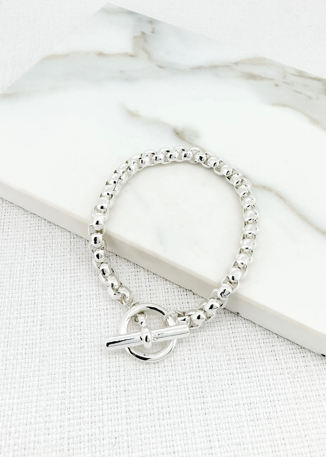 Silver T-bar Bracelet