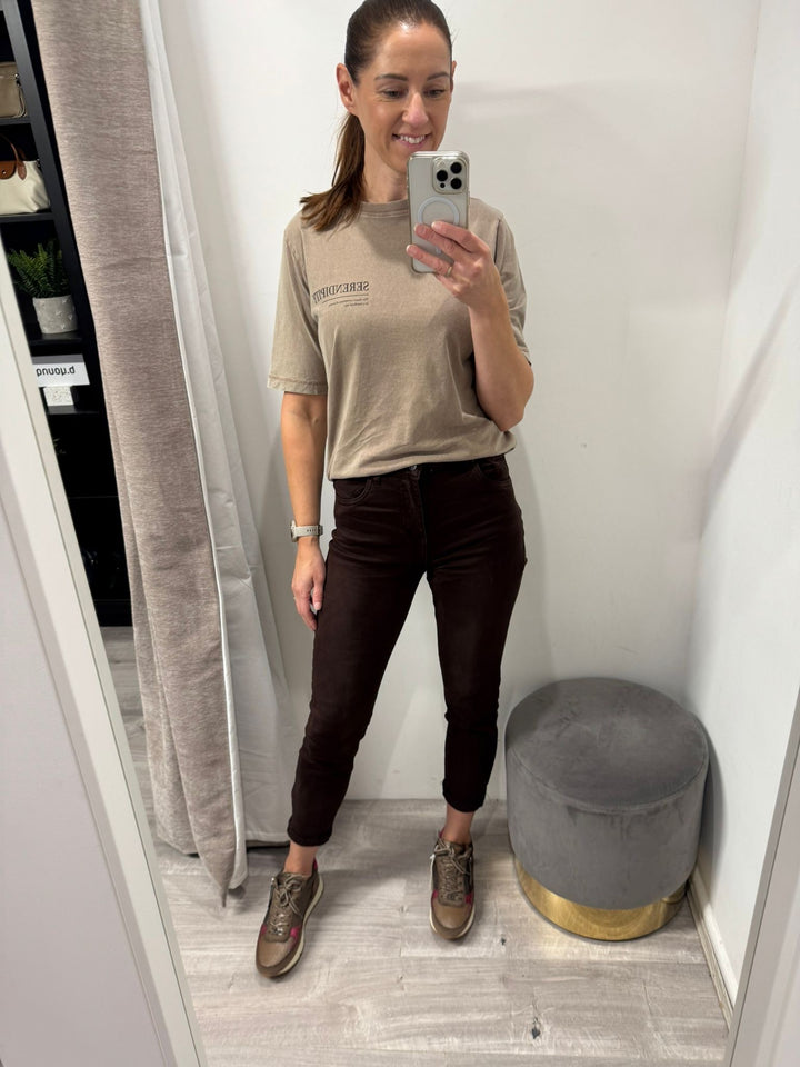Toxik Boyfriend Jeans - Chocolate