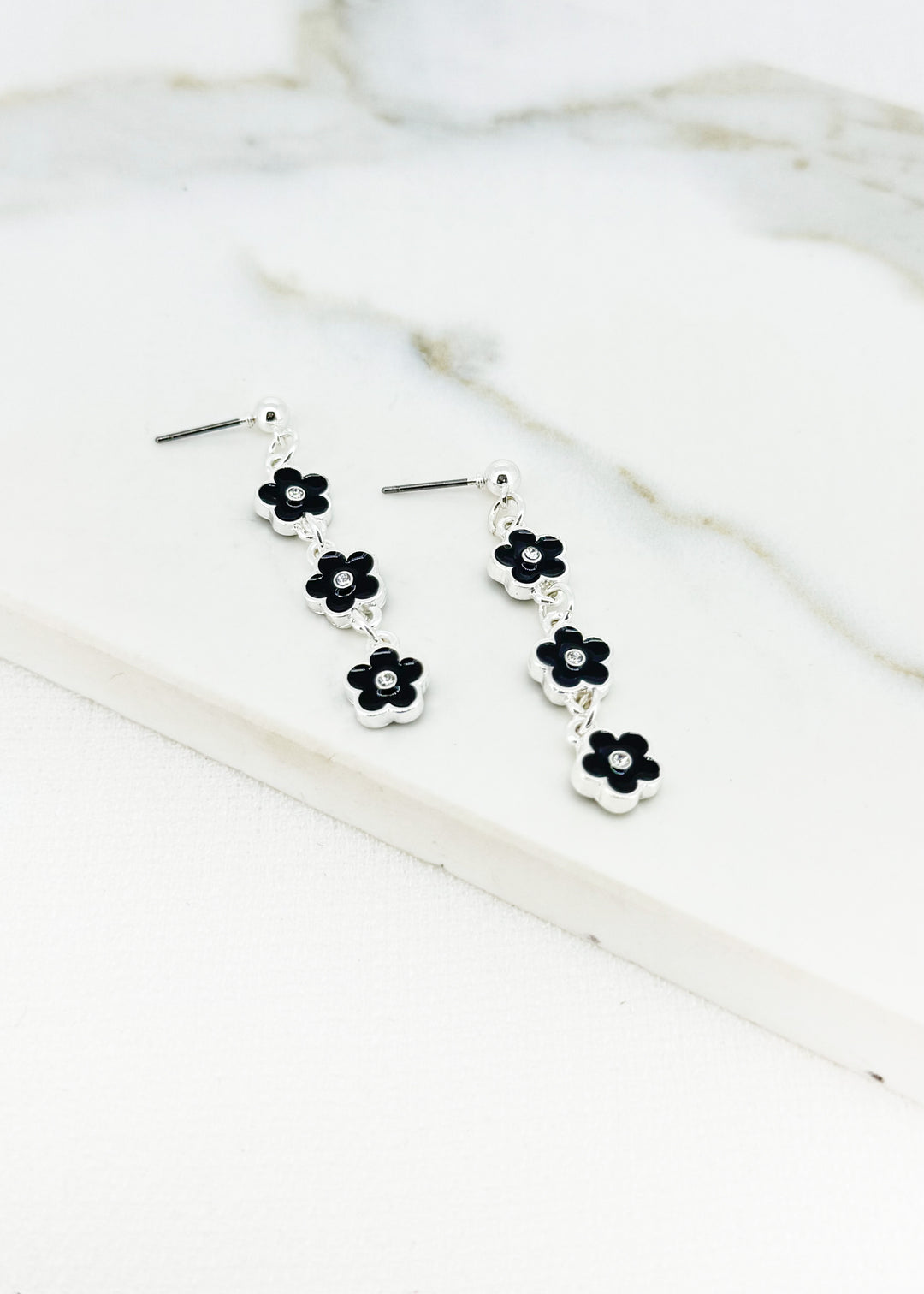 Flower Silver Earrings