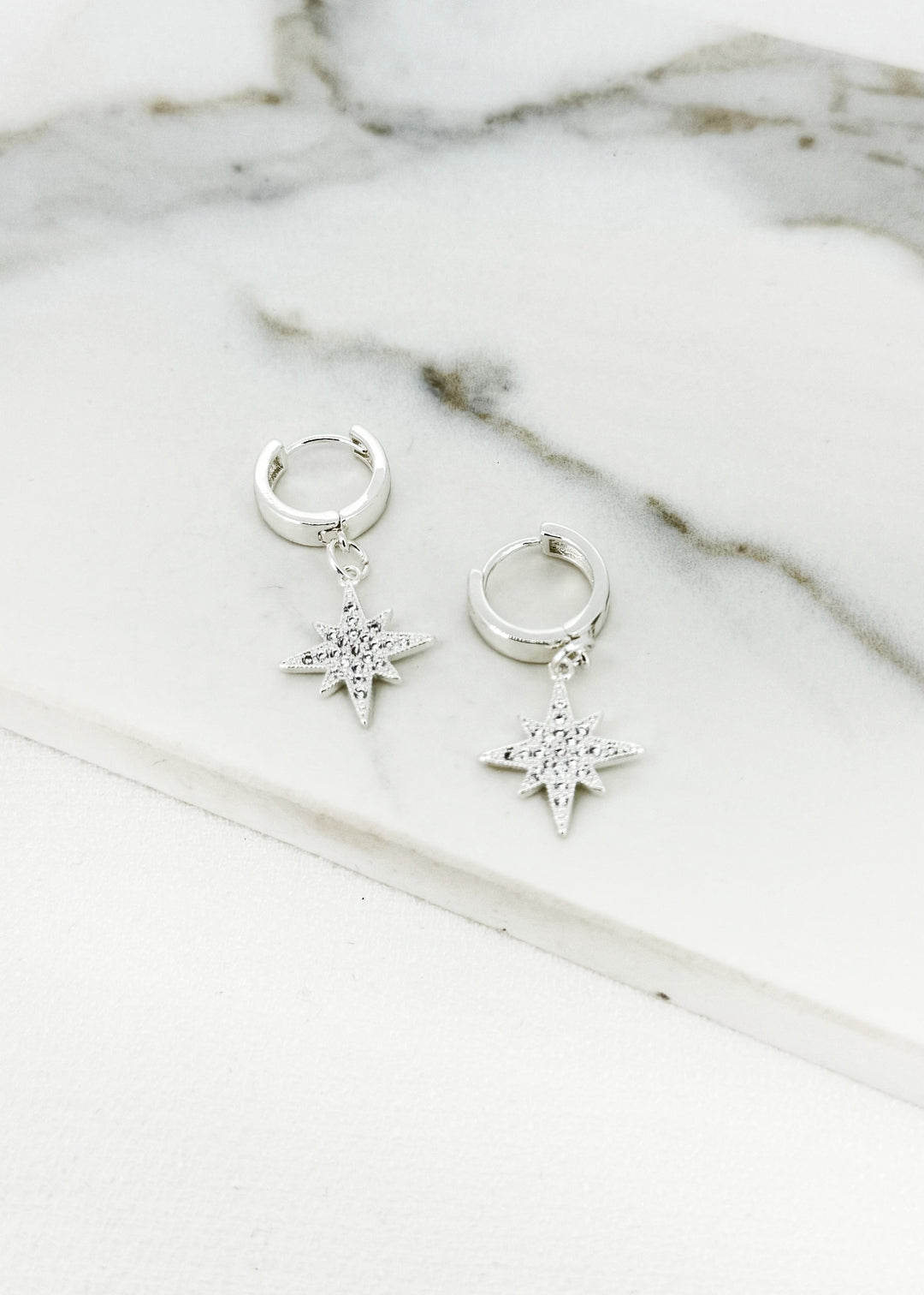 Starburst Silver Earrings