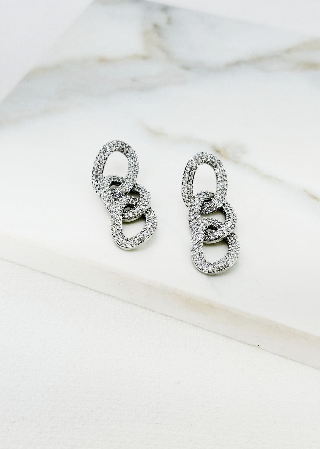 Silver Chain Link Earrings