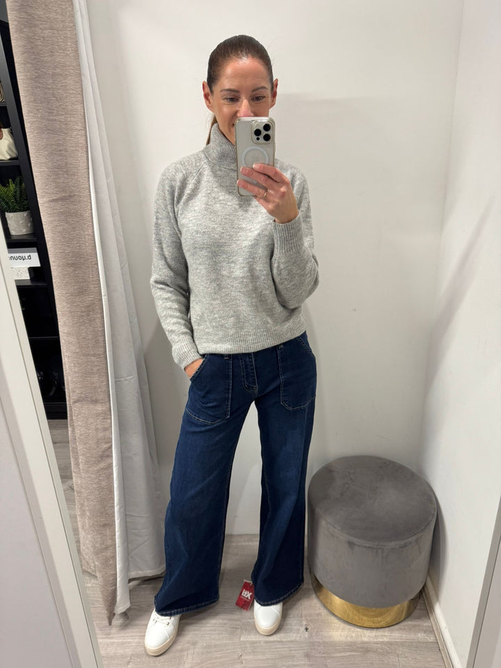 Toxik Jodie Wide Leg Jeans - Dark Wash