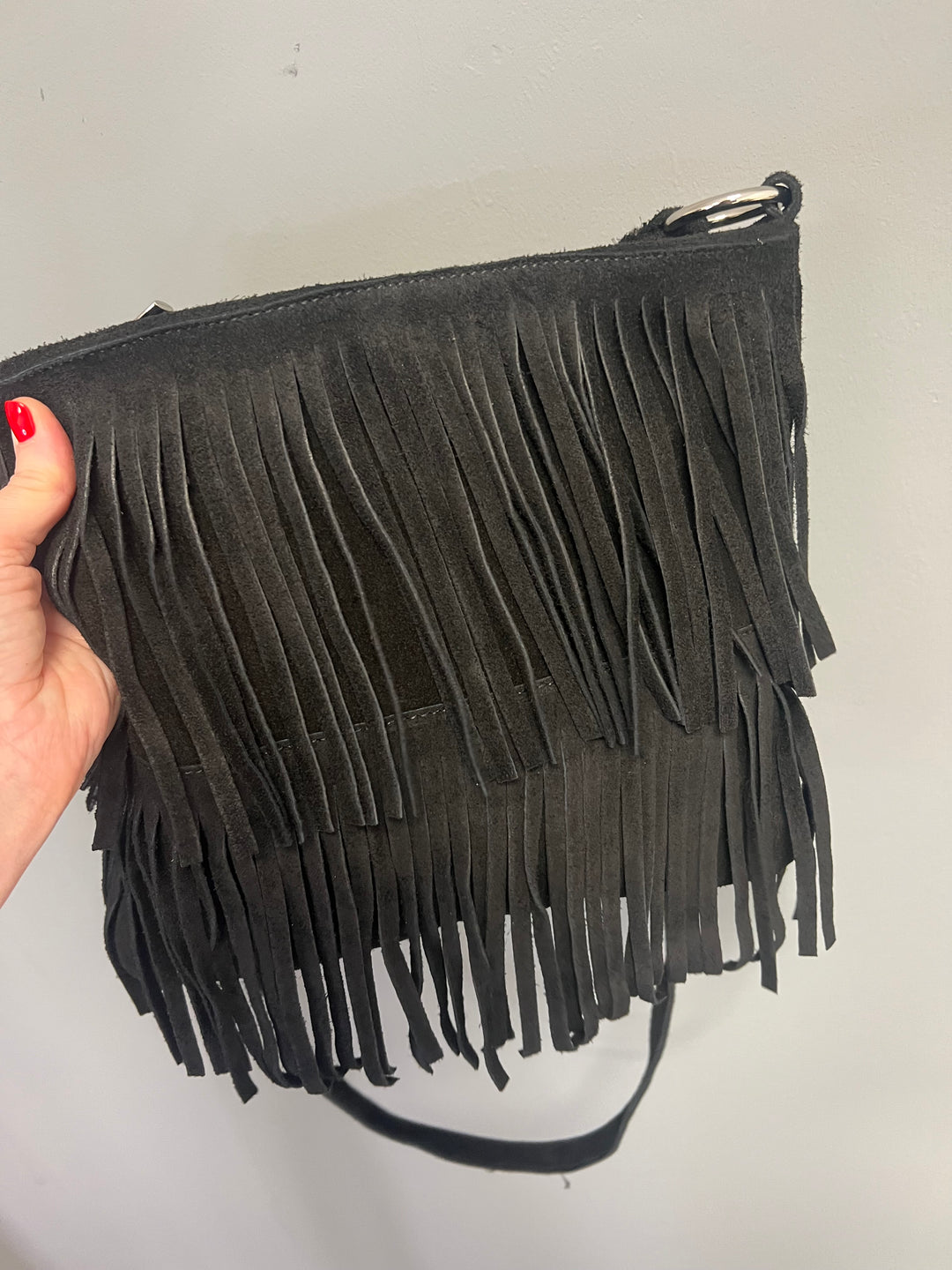 Ada Suede Fringe Bag