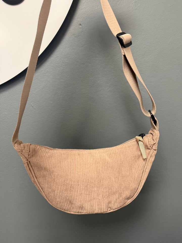Tamsin Cord Crossbody Bag - Taupe