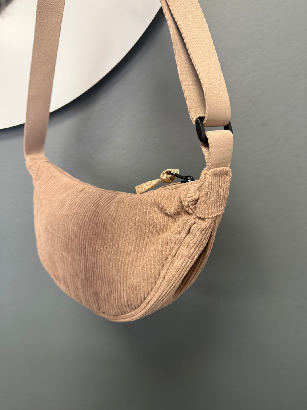 Tamsin Cord Crossbody Bag - Taupe