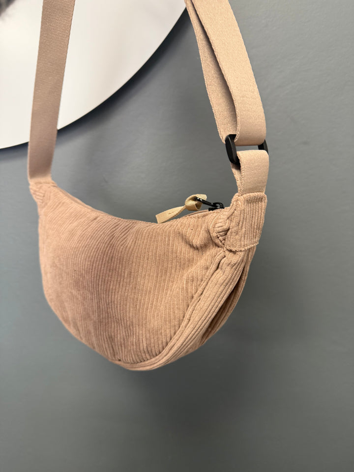 Tamsin Cord Crossbody Bag - Taupe
