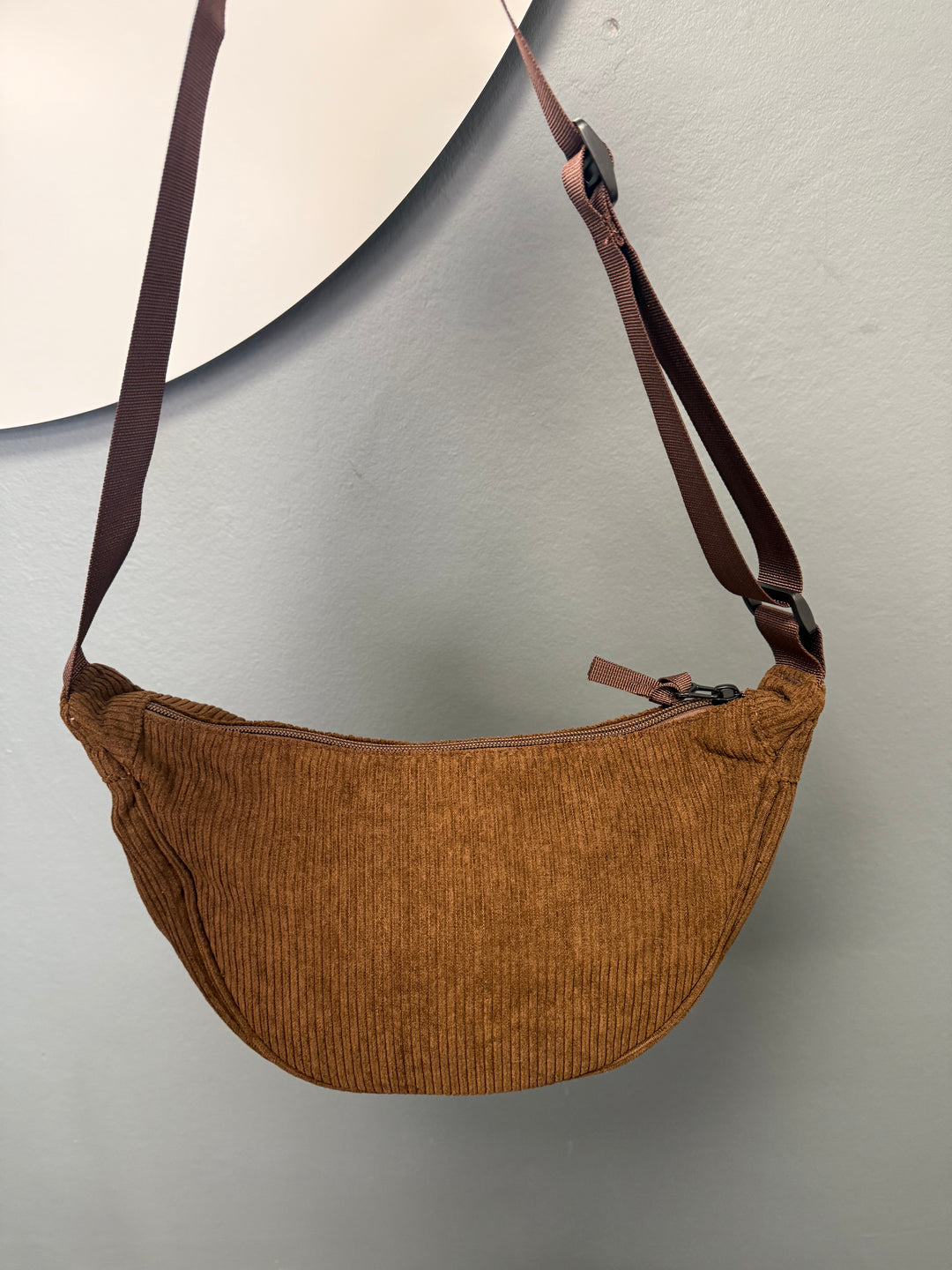 Tamsin Cord Crossbody Bag - Chocolate