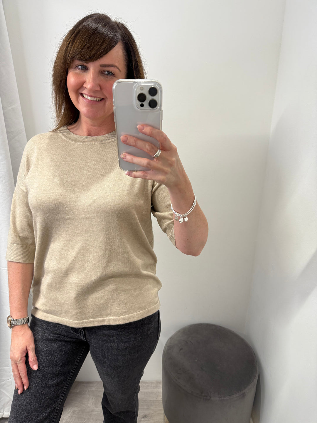 Morla T-shirt - Humus Melange