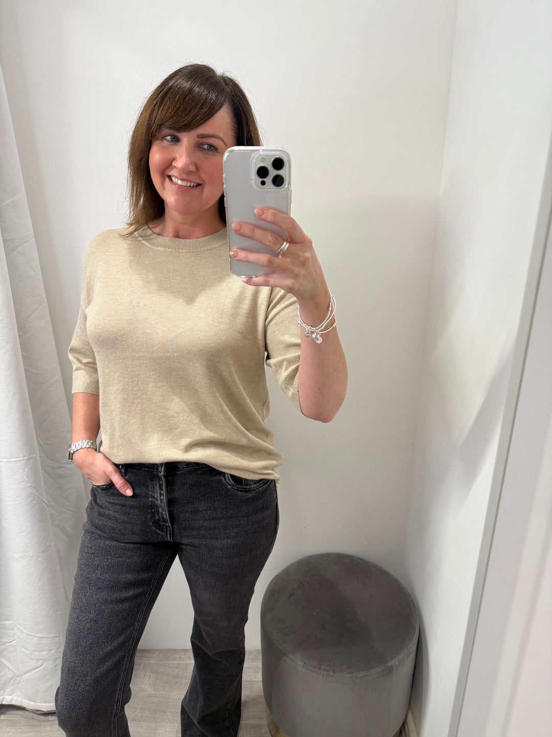 Morla T-shirt - Humus Melange