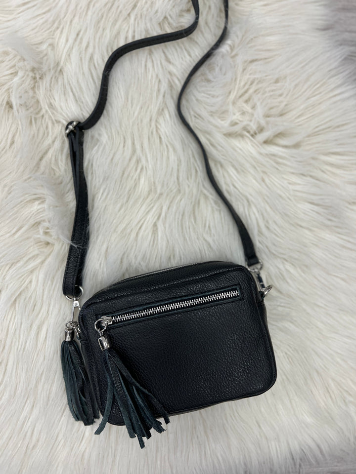 Leather Camera Bag - Black