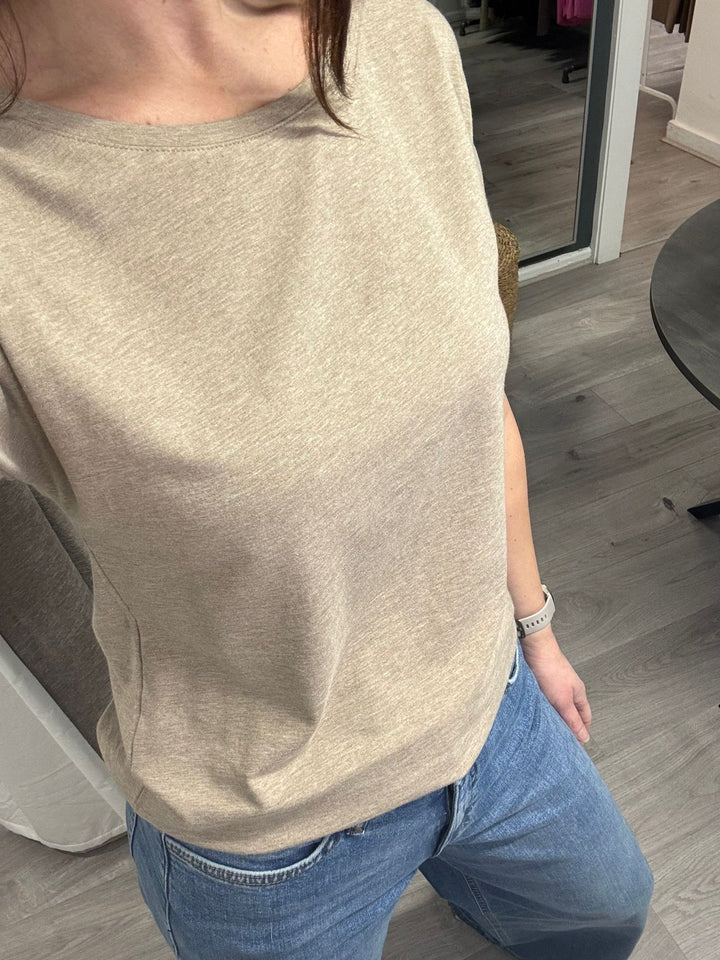 Pamila T-shirt - Chinchilla Melan