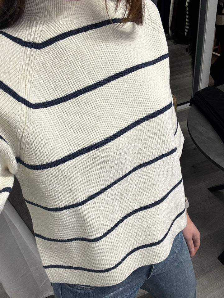 Boston Top - Birch Stripe