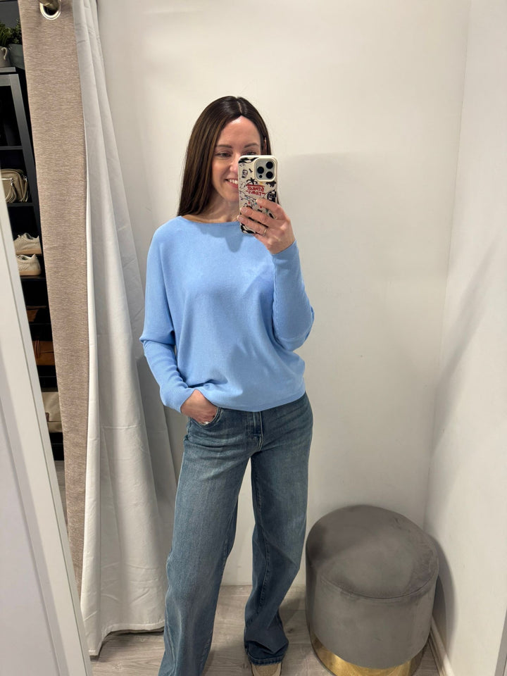 Morla Batwing Jumper - Della Robbia Blue