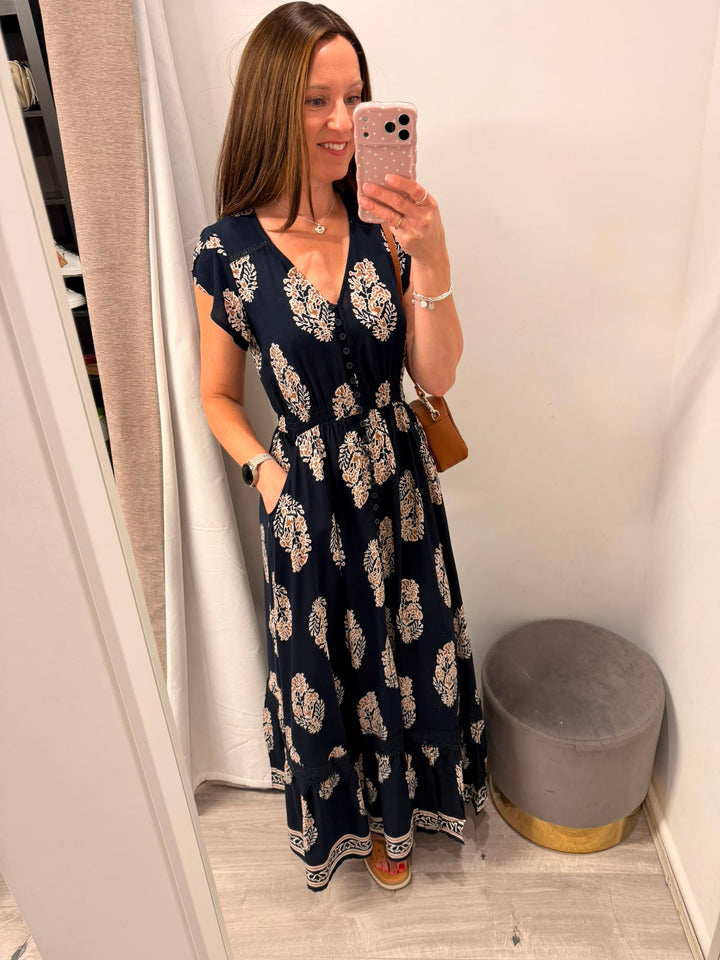 Ciara Midaxi Dress - Midnight Cove