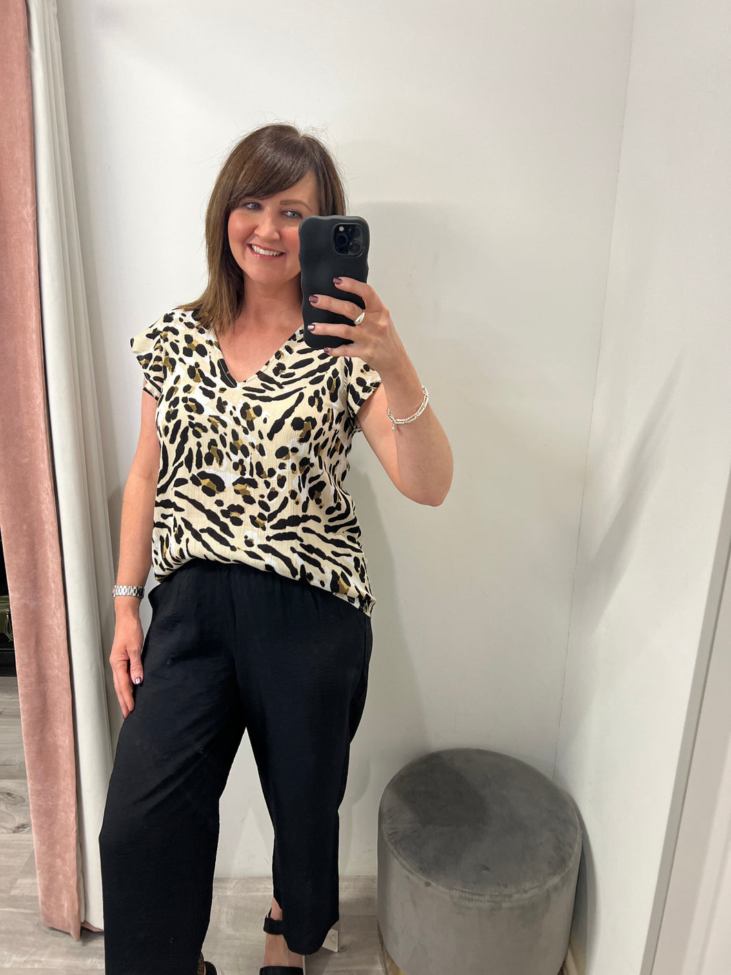 Marrakech SS Top - Leopard