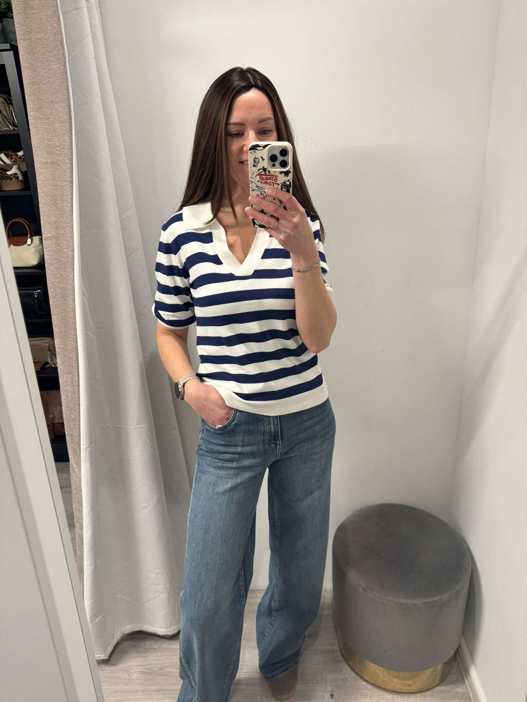 Morla Polo Top - Medieval Blue