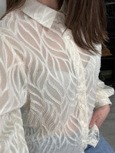 Load image into Gallery viewer, Tina Sheer Blouse - Cream
