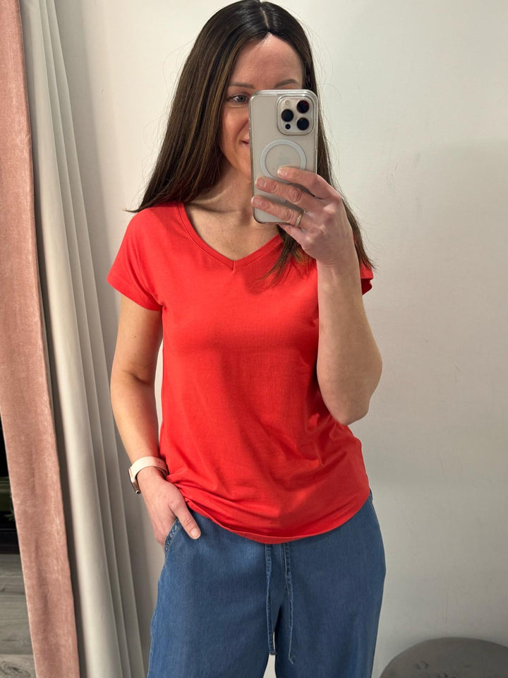 Pamila V Neck T-shirt - Last Size 10