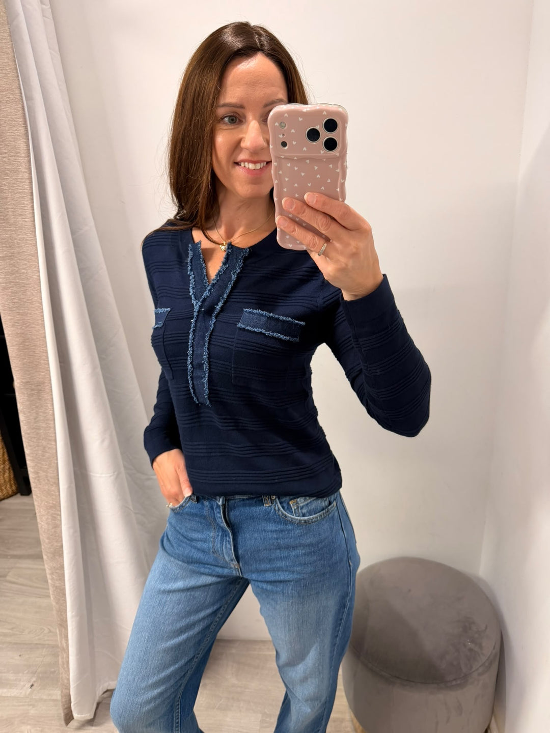 Sara Denim Mix Knit