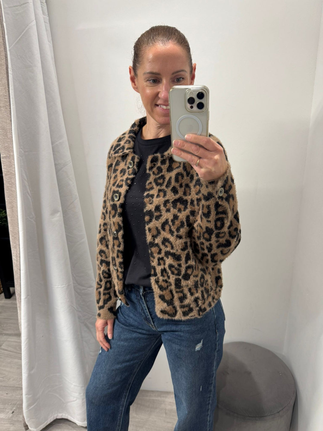 Bubbly Jacket - Leopard Print
