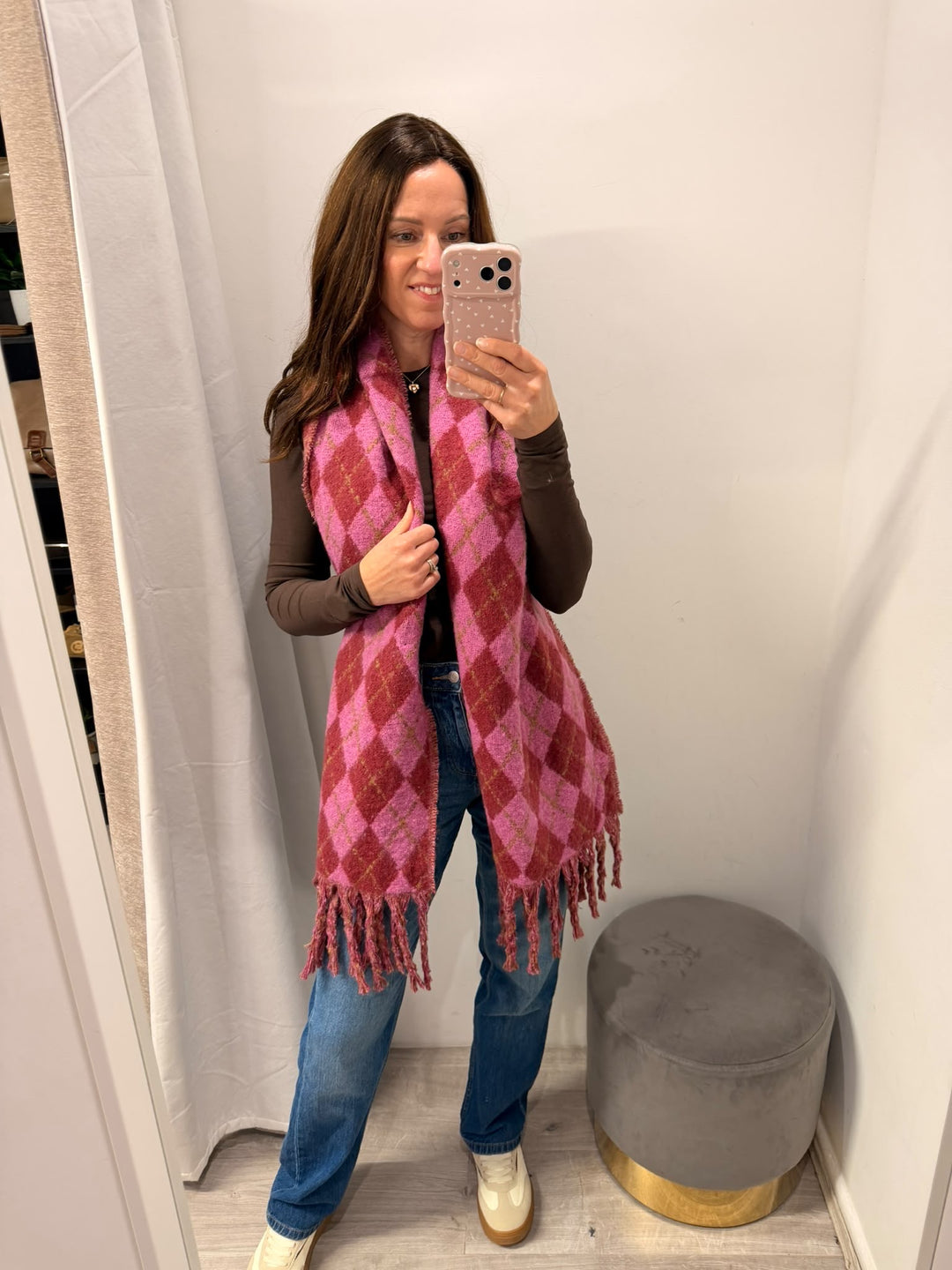 Dahlia Scarf - Rhododendron