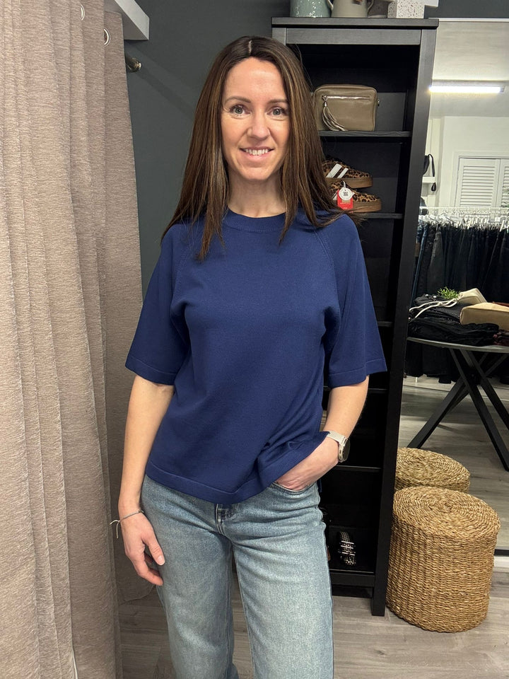 Morla T-shirt - Medieval Blue