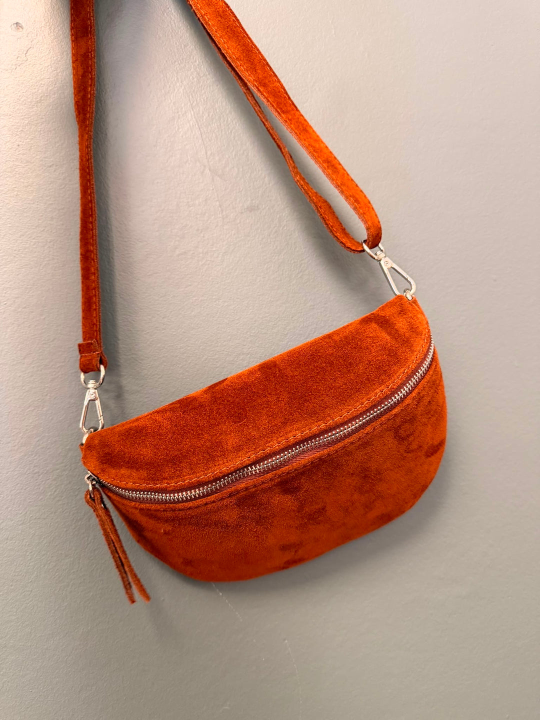 Ariana Suede Bum Bag - Tan