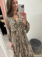 Load image into Gallery viewer, Maria Maxi Dress - Leopard Print
