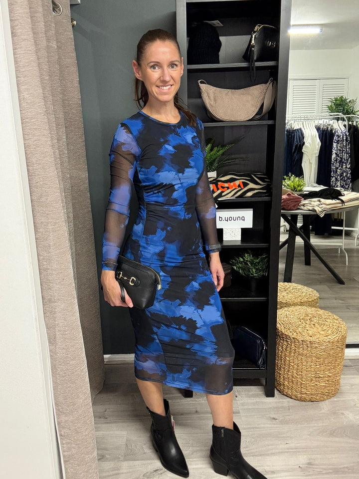 Paloma Mesh Dress - Soft Clouds
