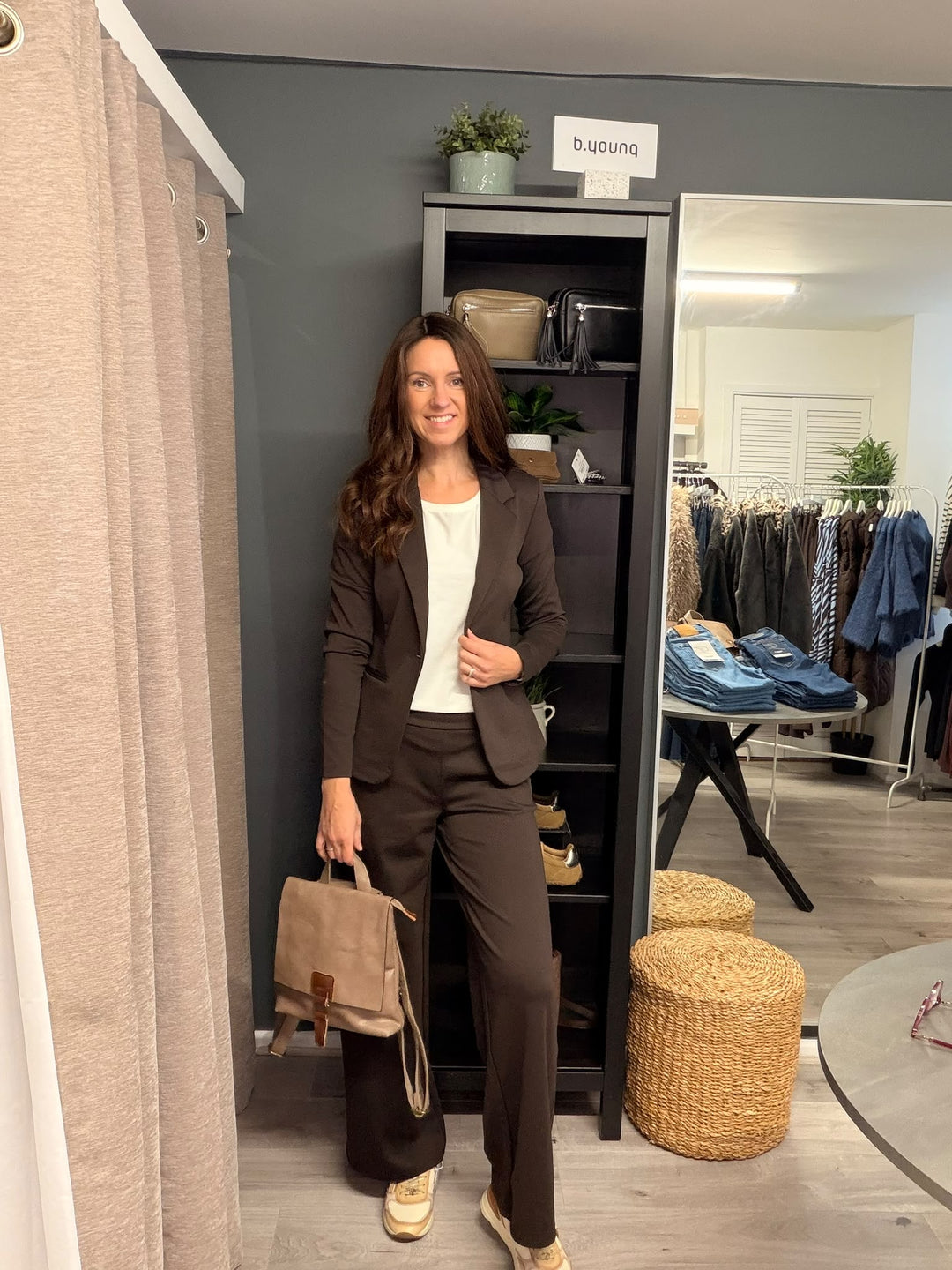 Kate Wide Leg Pants - Chocolate Torte