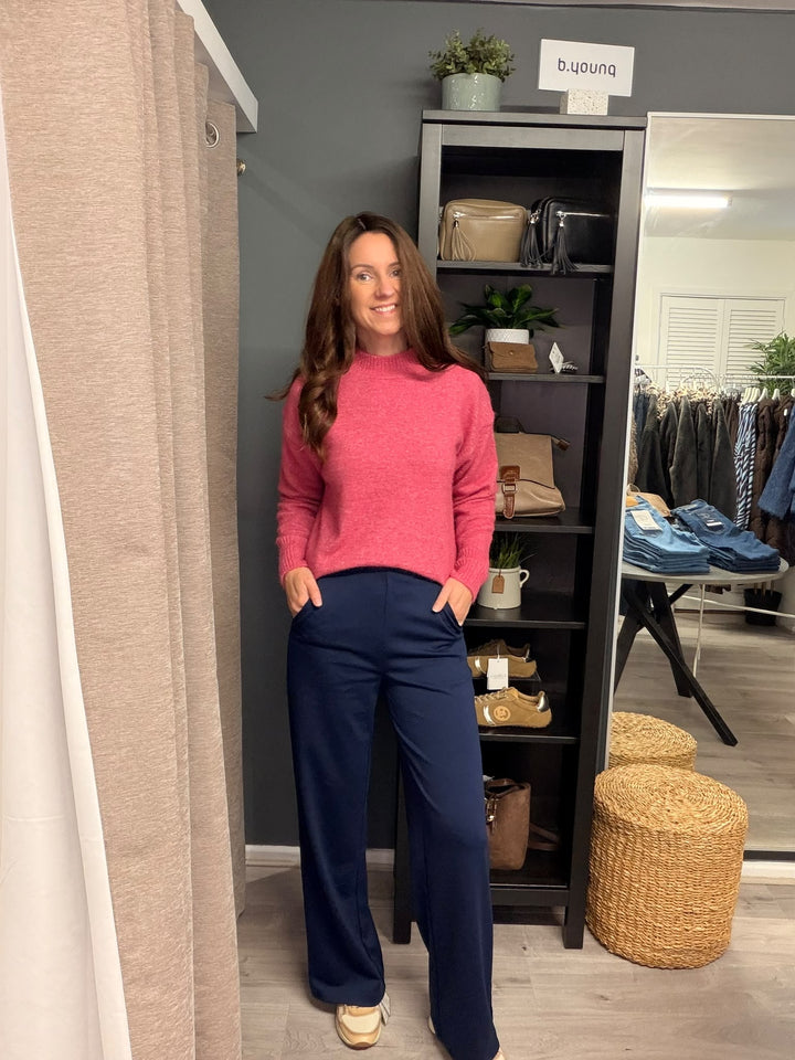 Kate Wide Pants - Maritime Blue