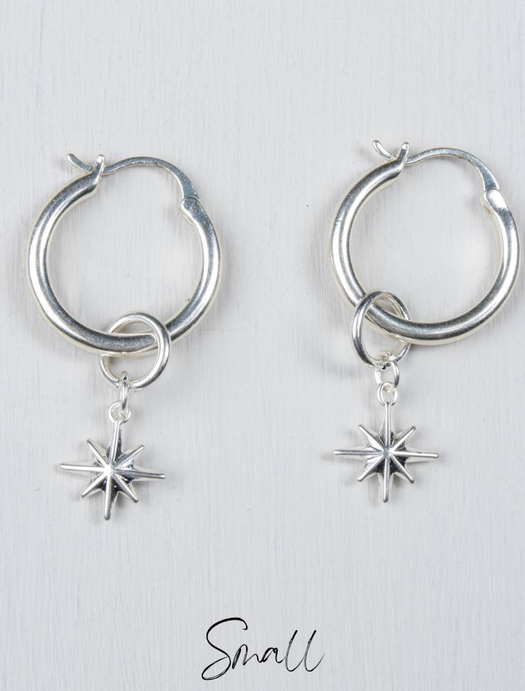 Ellie Starburst Earrings - Silver