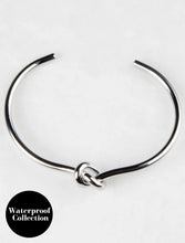 Load image into Gallery viewer, Harlow Knot Bangle - Silver Plated
