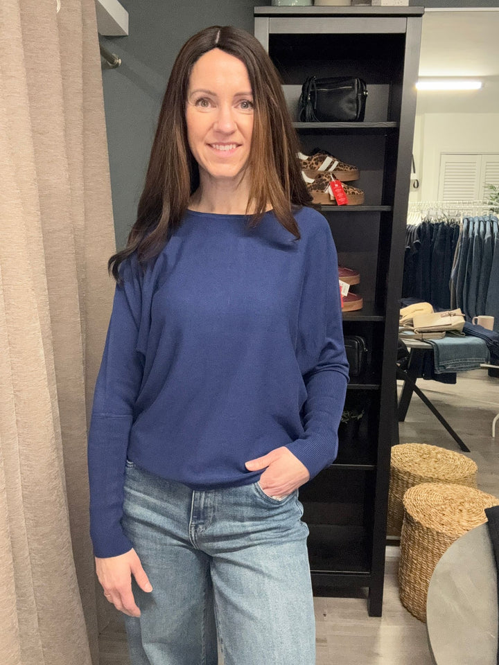 Morla Batwing Jumper - Medieval Blue