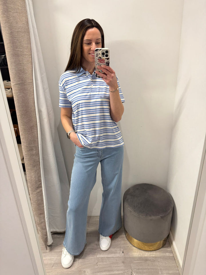 Twiggy Wide Leg Jeans - Bleached Light 30" Leg