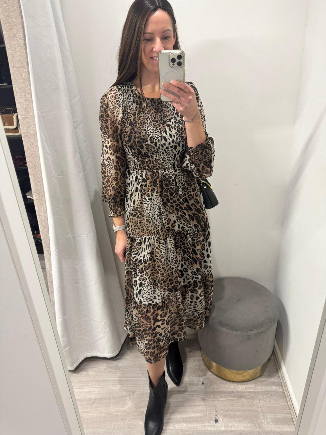 Eva Dress - Leopard Print