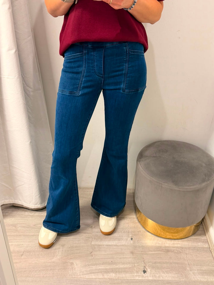 Tocada Flare Jeans - Dark Wash