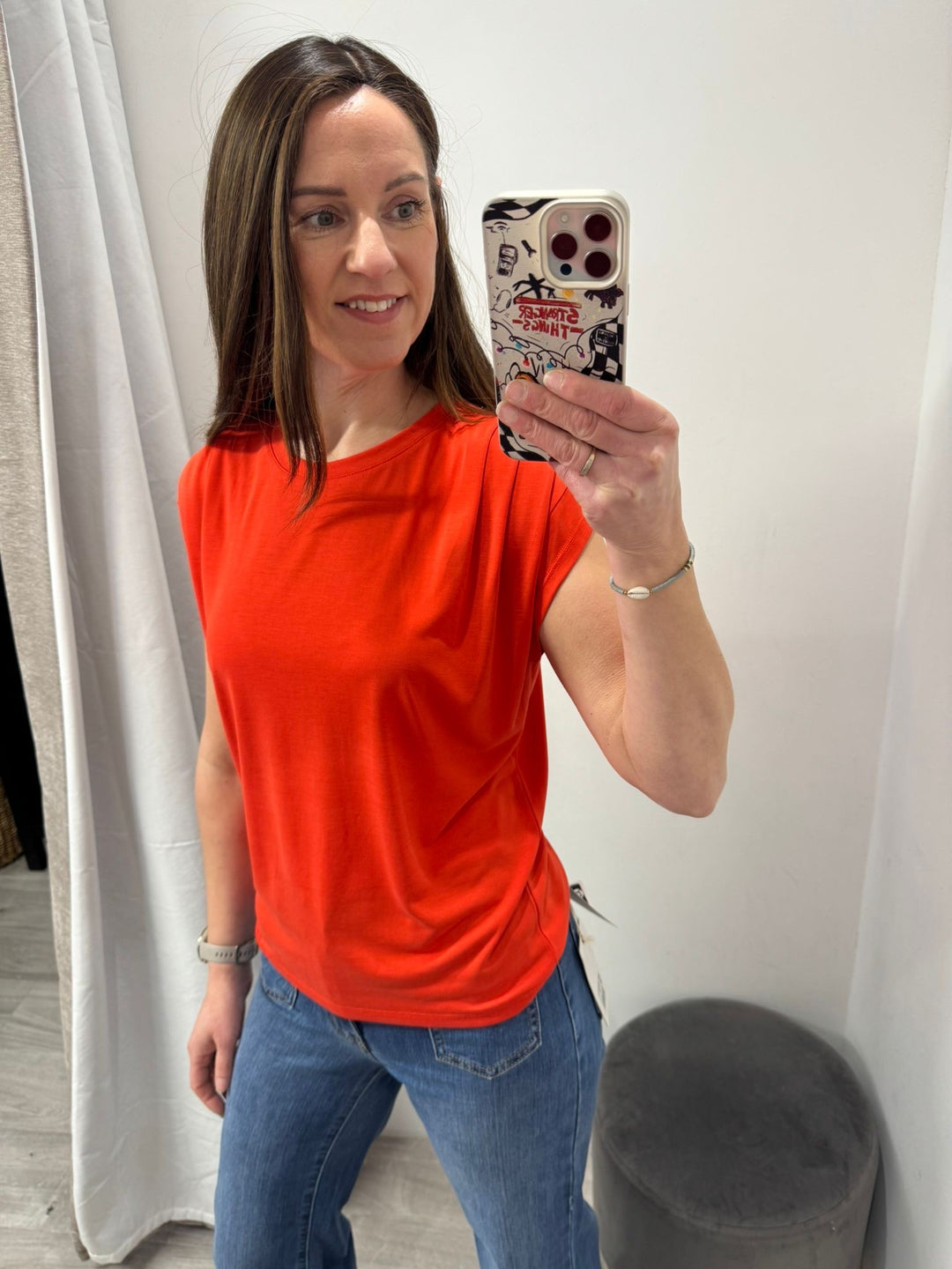 Lisken Top - Fiery Red