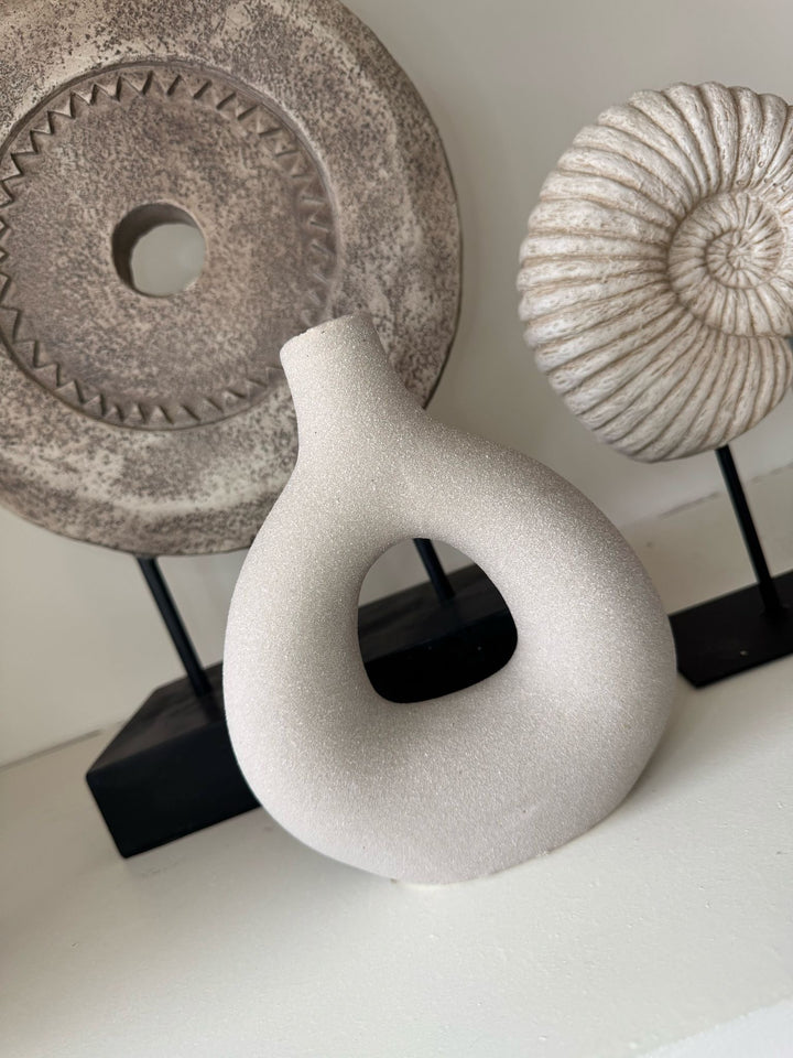 Donut Vase - Beige