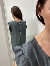 Load image into Gallery viewer, Frill Sleeve Blouse - Charcoal

