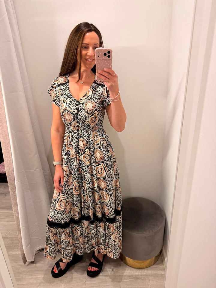 Ciara Maxi Dress - Desert Ember