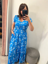 Load image into Gallery viewer, Ellie Maxi Dress - Blue Palms
