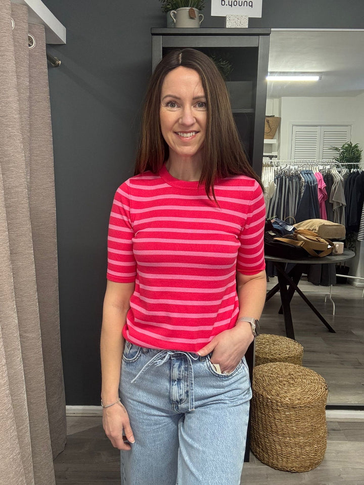 Luls SS Jumper - Pink Stripe