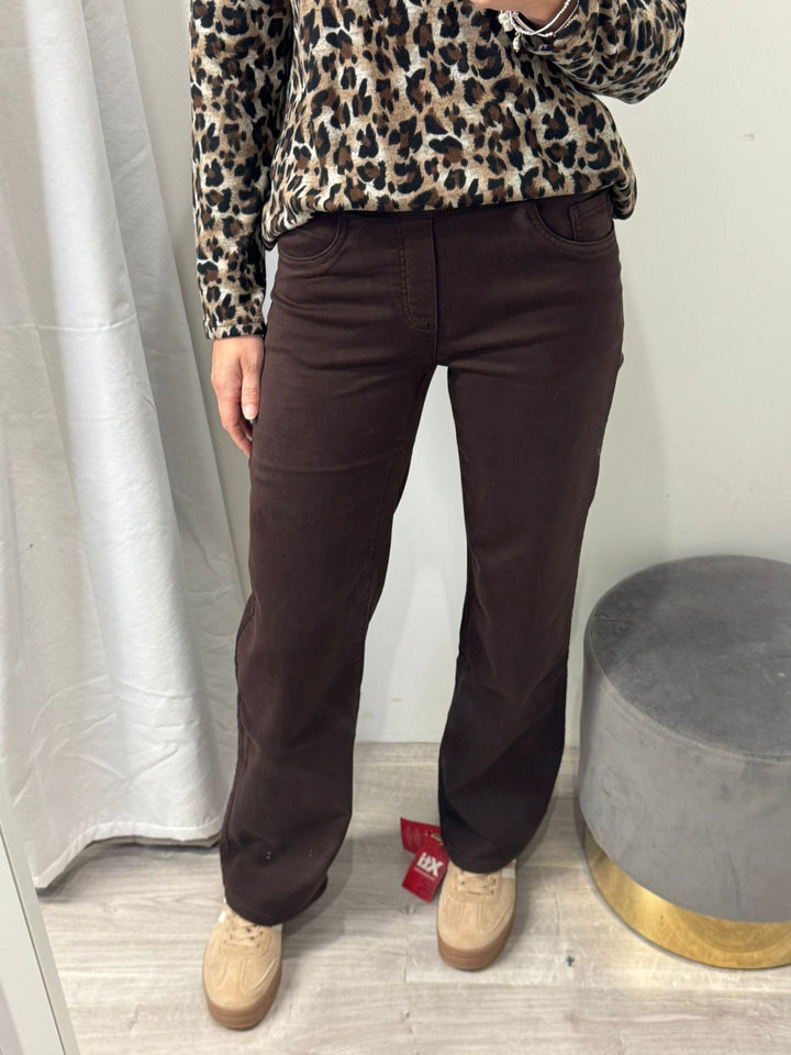 Tocada Wide Leg Jeans - Chocolate