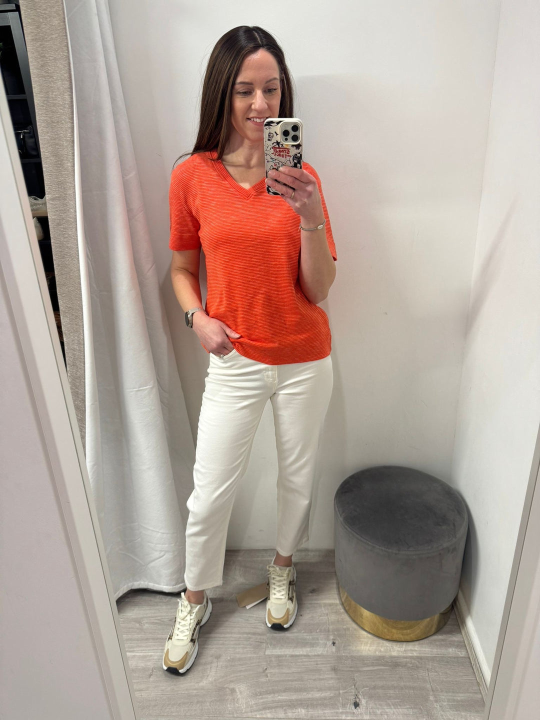 Ziggy Raven Cropped Jeans - Off White