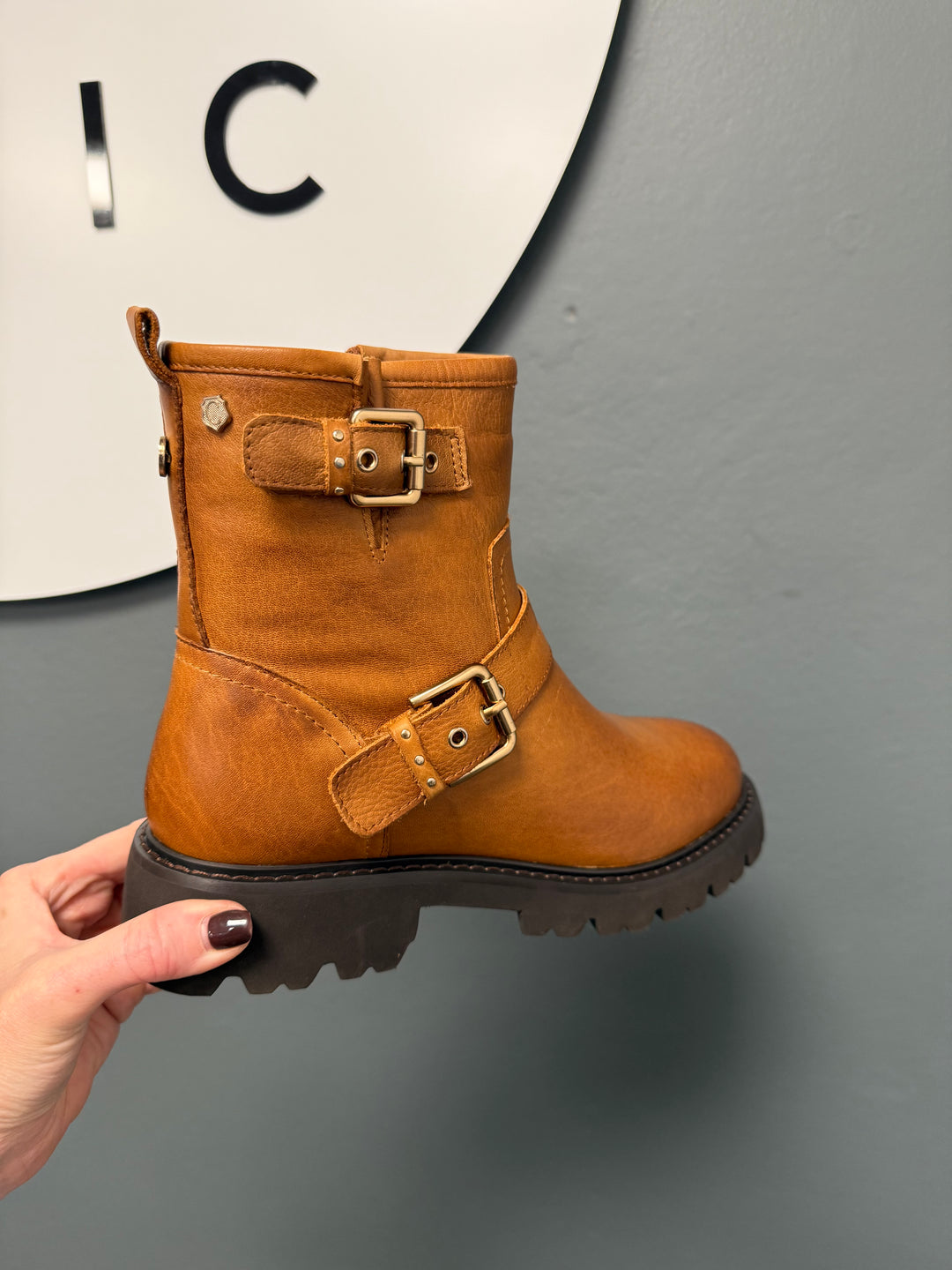 Carmela Buckle Detail Boots